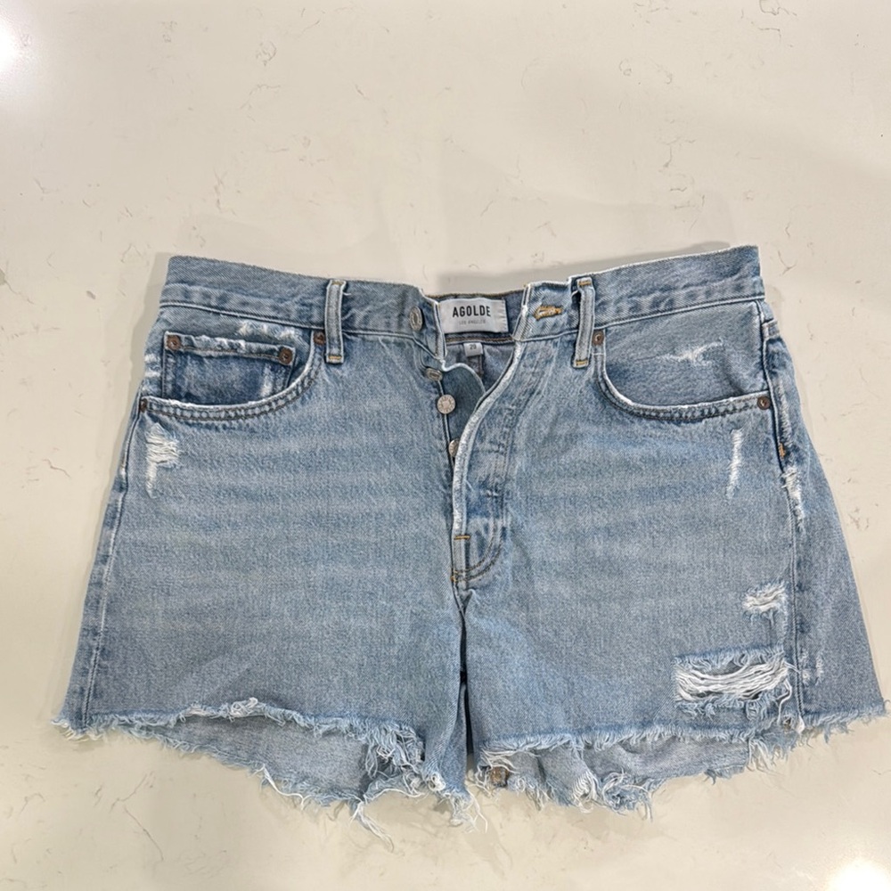Agolde Denim Shorts PARKER LONG
